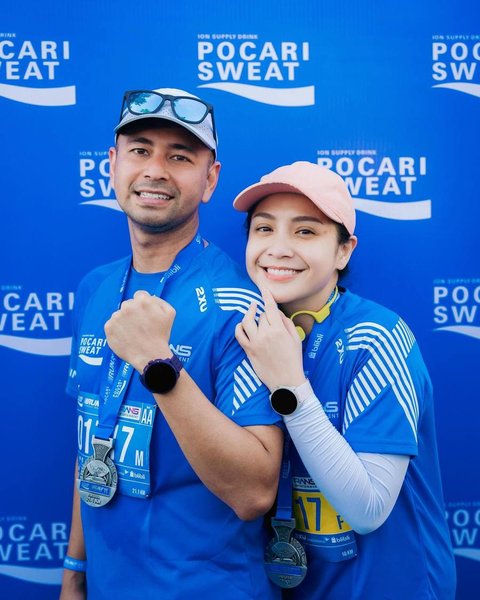 Nagita Slavina Sontak Jadi Sorotan Tampil Tanpa Hijab Saat Mengikuti Lari Maraton