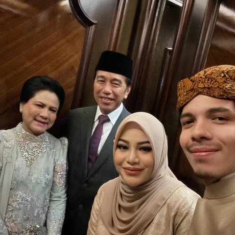 Kehadiran Presiden Jokowi dan Ibu Iriana di Akad Nikah Thariq-Aaliyah, Selfie Bareng Aurel Hermansyah