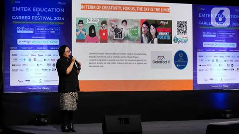 FOTO: Pemred Liputan6.com Berbagi Pengalaman Jurnalistik di Emtek Education & Career Festival 2024