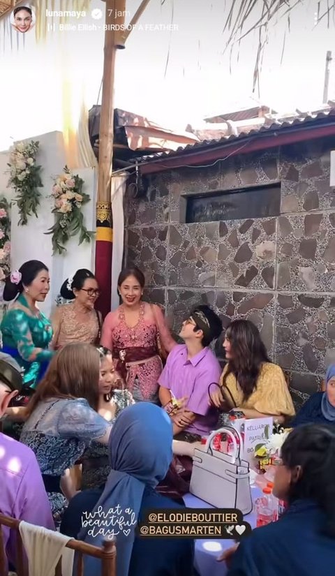 Cantiknya Luna Maya Hadiri Pernikahan Adik Maxime Bouttier di Bali, Pakai Dress Kuning Simple & Sudah Akrab sama Keluarga