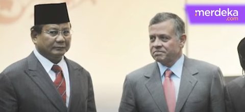 Prabowo dan Raja Yordania Abdullah II