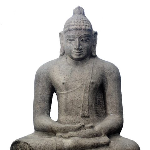Sebuah Arca Buddha yang pernah ditemukan di Situs Cina Kota Medan.