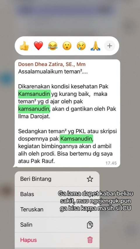 Dospemnya Meninggal Setelah Sidang, Curhatan Mahasiswi Ini Bikin Haru