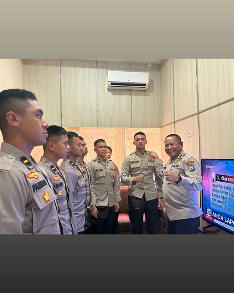 Ditugaskan di Polda Jatim, Potret Ipda Khalifah Nasif Bareng Perwira Brimob Suami Polwan Cantik