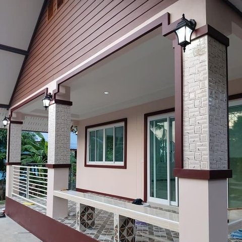 9 Model Keramik untuk Tiang Teras Depan Rumah