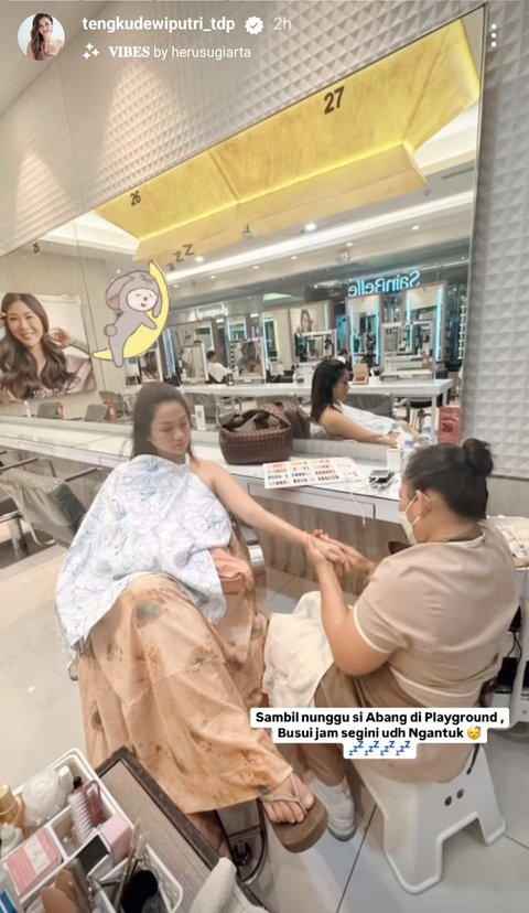 Kegiatan Tengku Dewi di Salon