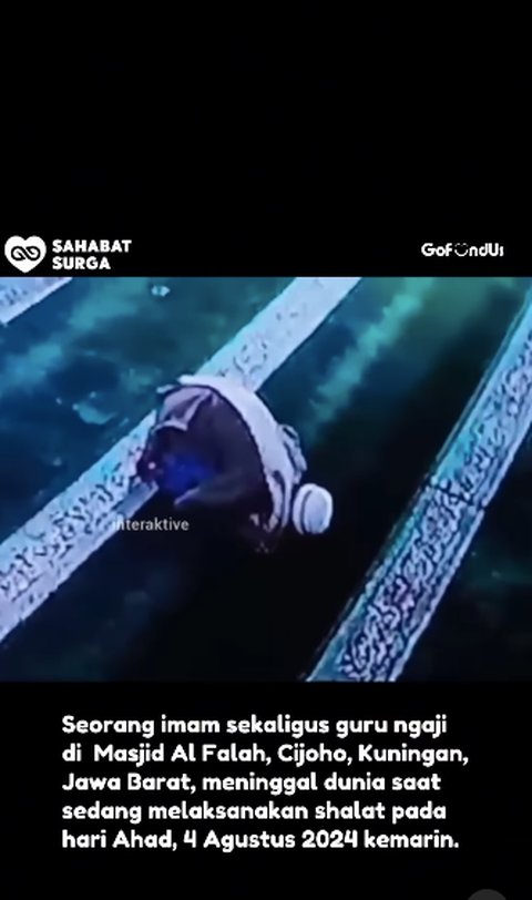 Detik-Detik Guru Ngaji Meninggal saat Salat Sunah di Masjid, Posisinya Lagi Sujud