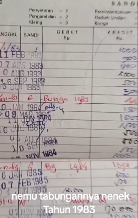 Dibuat Tahun 1983, Pria yang Temukan Buku Tabungan Milik Neneknya Ini Curi Perhatian