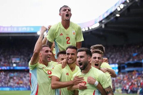 FOTO: Drama 8 Gol! Spanyol Gilas Prancis dan Raih Medali Emas Olimpiade 2024