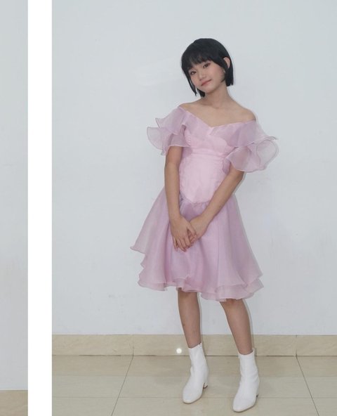 Potret Bilqis, Putri Ayu Ting Ting Tampil dengan Rambut Bondol, Disebut-sebut Mirip Idol K-Pop