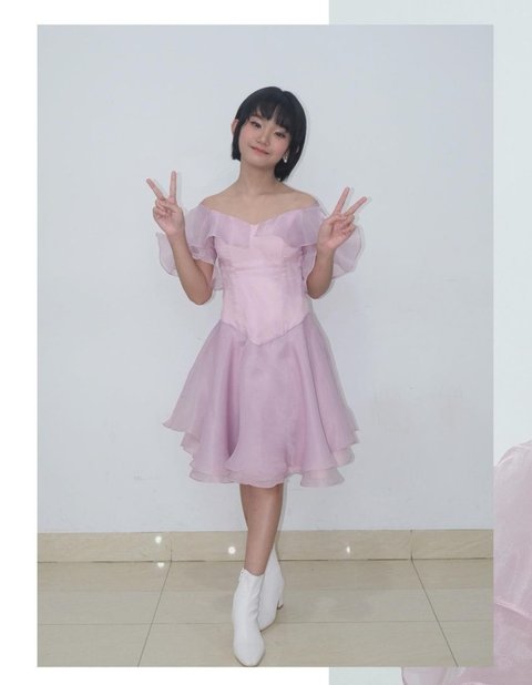 Potret Bilqis, Putri Ayu Ting Ting Tampil dengan Rambut Bondol, Disebut-sebut Mirip Idol K-Pop