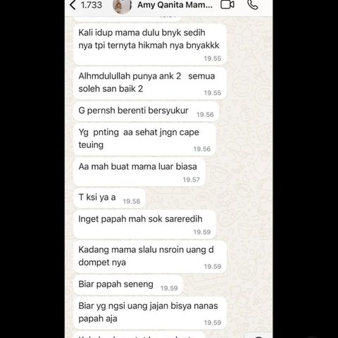 Raffi Ahmad Bongkar Isi Chat WA dengan Mama Amy, Netizen Terharu