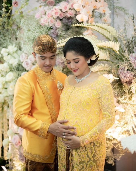 Cantiknya Erina Gudono di Acara Rangkaian Tingkeban, Pakai Kebaya Kuning Aura Bumil Makin Terpancar