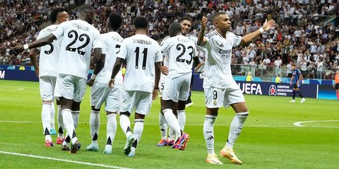 Selamat! Real Madrid Juara Piala Super Eropa 2024