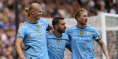 Pujian Selangit Pep Guardiola untuk Erling Haaland: Dia Sudah Selevel Lionel Messi dan Cristiano Ronaldo