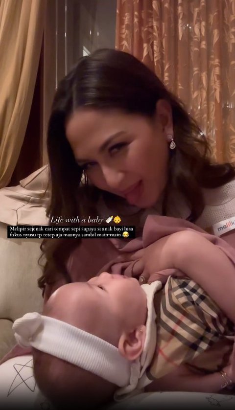 Penampilan Jessica Mila di Pernikahan Clarissa Tanoe di AS: Baby Kyarra Juga Modis!