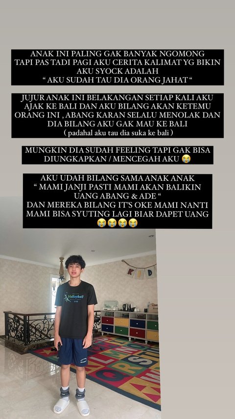 Anak pertama Bunga, Karan, mengaku sudah mengetahui bahwa mantan orang kepercayaan Bunga bukanlah orang baik, dan bahkan selalu menolak ajakan untuk bertemu sosok itu di Bali.<br>