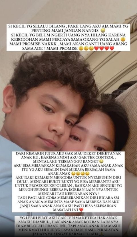 Bunga pernah menghindari mendekati anak-anaknya karena takut tidak bisa mengontrol emosinya dan khawatir bisa marah kepada mereka. Namun, ternyata anak-anak justru yang menenangkannya.