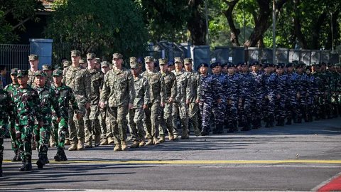 FOTO: Latihan Gabungan Super Garuda Shield 2024 Resmi Dibuka di Sidoarjo, Libatkan Ribuan Tentara dari Berbagai Negara