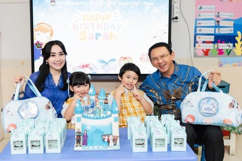 Potret Perayaan Ulang Tahun Sarah, Anak Ahok, dan Puput yang ke-3, Adakan Pesta Bersama Teman-teman di Sekolah