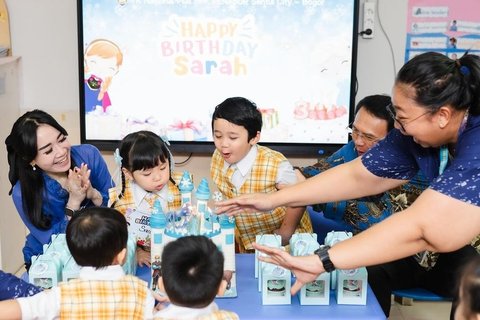 Potret Perayaan Ulang Tahun Sarah, Anak Ahok, dan Puput yang ke-3, Adakan Pesta Bersama Teman-teman di Sekolah