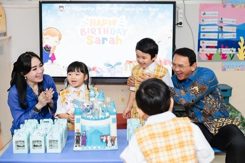 Potret Perayaan Ulang Tahun Sarah, Anak Ahok, dan Puput yang ke-3, Adakan Pesta Bersama Teman-teman di Sekolah