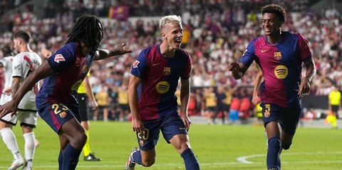 Rapor Pemain Barcelona di Kandang Rayo Vallecano: Debut Dani Olmo Bernilai 9