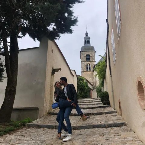 Potret Nadine Kaiser dan Suami ketika Masih Pacaran. (Sumber: Instagram/nadiepascale)