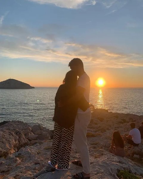 Potret Nadine Kaiser dan Suami ketika Masih Pacaran. (Sumber: Instagram/nadiepascale)