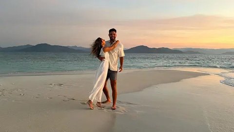 Potret Nadine Kaiser dan Suami ketika Masih Pacaran. (Sumber: Instagram/nadiepascale)