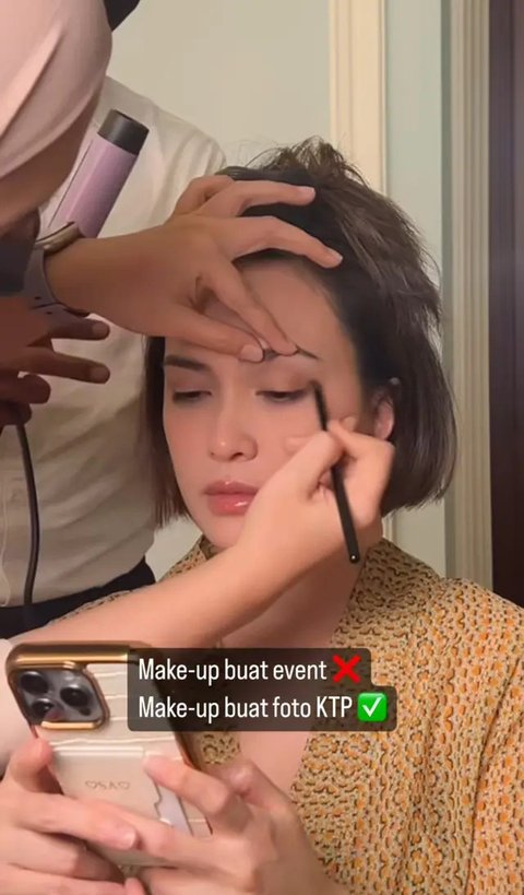 Potret Totalitas Shandy Aulia Makeup Demi Foto KTP (Sumber: Instagram/shandyaulia)