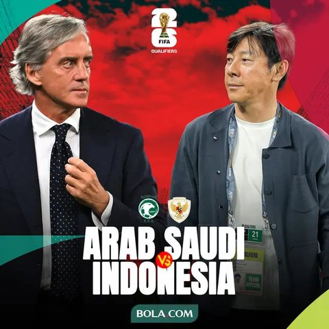 Kualifikasi Piala Dunia 2026 - Roberto Mancini, Shin Tae-yong, Graham Arnold (Bola.com/Adreanus Titus)