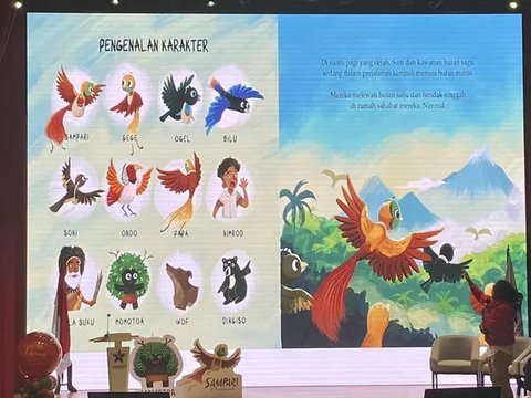 Peluncuran buku Sampari Si Cendrawasih, sebuah buku yang tak hanya bercerita tentang Cendrawasih, namun juga berisi pengetahuan tentang satwa endemik lain dan budaya di Indonesia. Foto: li