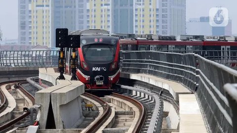 Dengan ditetapkannya LRT Jabodebek sebagai Objek Vital Nasional, maka penyelenggaraan pengamanan akan dilakukan berdasarkan prinsip pengamanan internal. (Liputan6.com/Herman Zakharia)