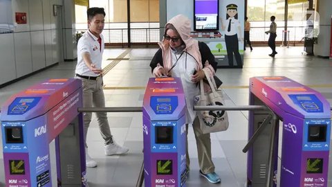Dengan ditetapkannya LRT Jabodebek sebagai Objek Vital Nasional, maka penyelenggaraan pengamanan akan dilakukan berdasarkan prinsip pengamanan internal. (Liputan6.com/Herman Zakharia)