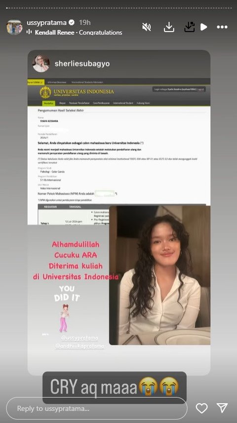 Deretan Anak Artis Keterima Jadi Mahasiswa UI, Ada Si Ganteng Azka Anak Deddy Corbuzier