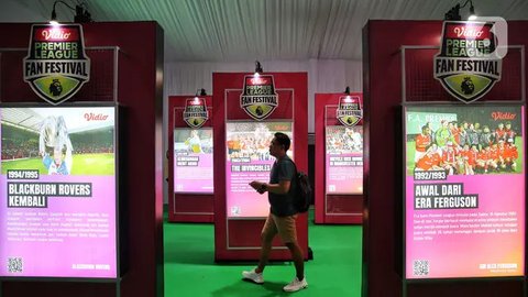 FOTO: Semarak Premier League Fan Festival, Vidio Hadirkan Trofi Asli Liga Inggris