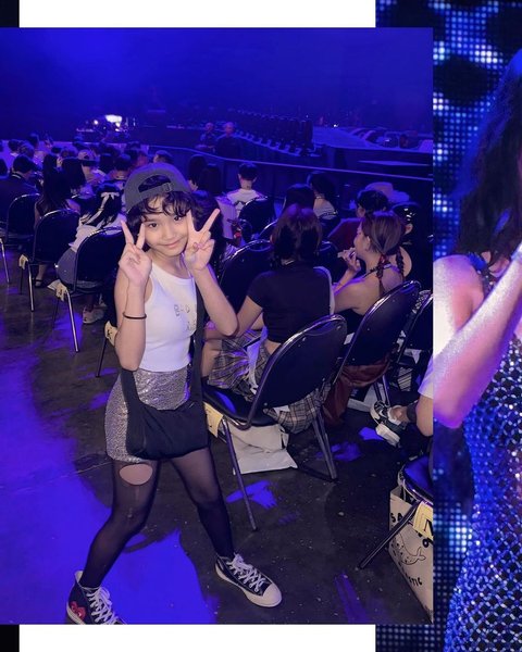 8 Foto Bilqis, Putri Ayu Ting Ting, Saat Menyaksikan Konser Olivia Rodrigo, Gaya Berpakaiannya yang Stylish Mendapat Banyak Pujian