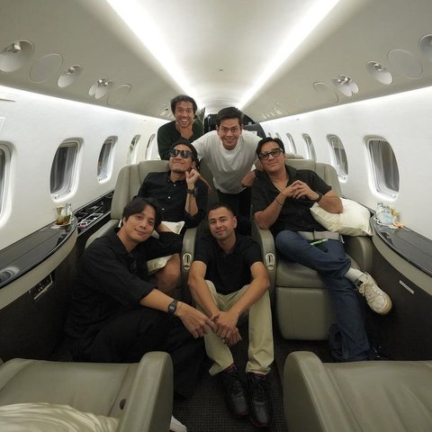 Intip Keseruan Raffi Ahmad Bareng Band The Popstars Pas Manggung, Berangkat Naik Private Jet