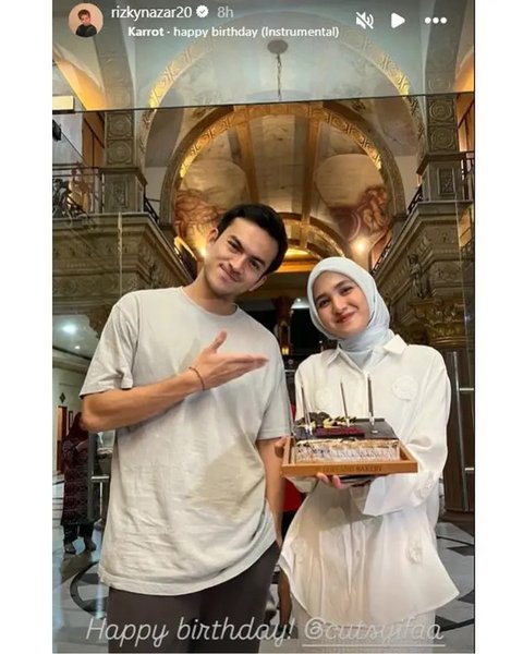 Cut Syifa dan Rizky Nazar di lokasi syuting sinetron My Heart. (sumber: Instagram/about.kyfa_official/rizkynazar20)