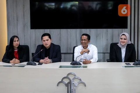 FOTO: Bertemu Erick Thohir, Menkumham Dukung Penuh Program Naturalisasi Timnas Indonesia