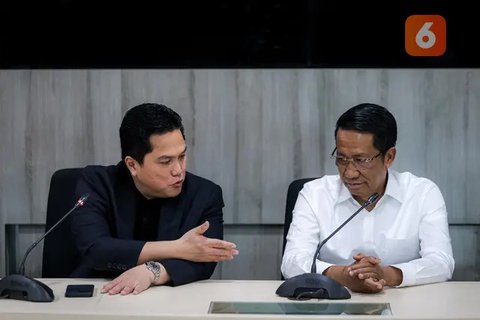 FOTO: Bertemu Erick Thohir, Menkumham Dukung Penuh Program Naturalisasi Timnas Indonesia