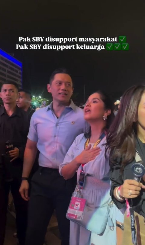 Potret Menawan Annisa Pohan Menyaksikan SBY di Pestapora, Anggun dalam Balutan Dress - Bersikap Ramah dan Dermawan