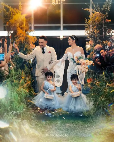 Pernikahan Hana Saraswati dan Justin Harijawan (Sumber: Instagram/hanahaho)