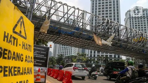 FOTO: Penampakan JPO Berkonsep Modern yang Sedang Dikebut Pemprov DKI Jakarta