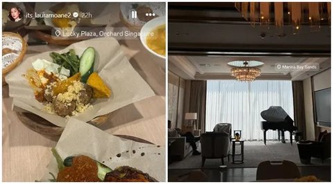 Potret Laura Moane di Singapura. (Sumber: Instagram/alghazali7/its_lauramoane2)