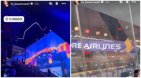 Potret Laura Moane di Singapura. (Sumber: Instagram/alghazali7/its_lauramoane2)