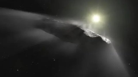 Ilustrasi artis tentang asteroid yang berpotensi berbahaya menuju Bumi. (Kredit: ESA)