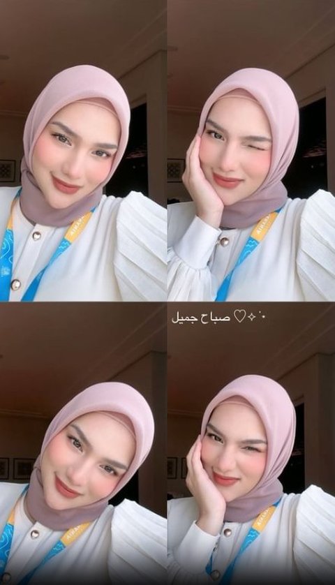 Foto Davina Karamoy Mengenakan Hijab Saat Menjalani Umrah, Mendapatkan Pujian Karena Terlihat Semakin Cantik Meskipun Tanpa Riasan