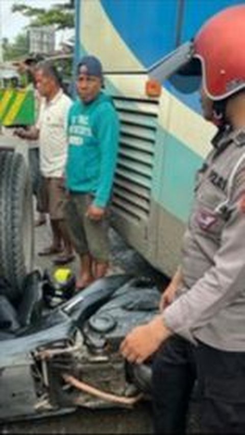 Aksi Heroik Bripda Novandro, Polisi yang Relakan Motornya Dilindas Bus Demi Selamatkan Banyak Nyawa